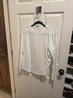 lululemon athletica White Long-Sleeve Crew Tee